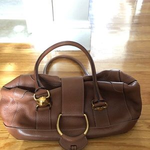 Dolce & Gabbana camel leather hobo bag